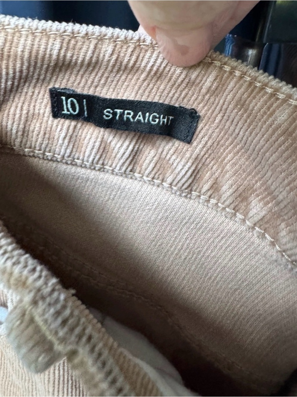 Talbots Flawless Five-Pocket Straight Leg Corduroy Pants Tan Size 10 - Picture 7 of 12